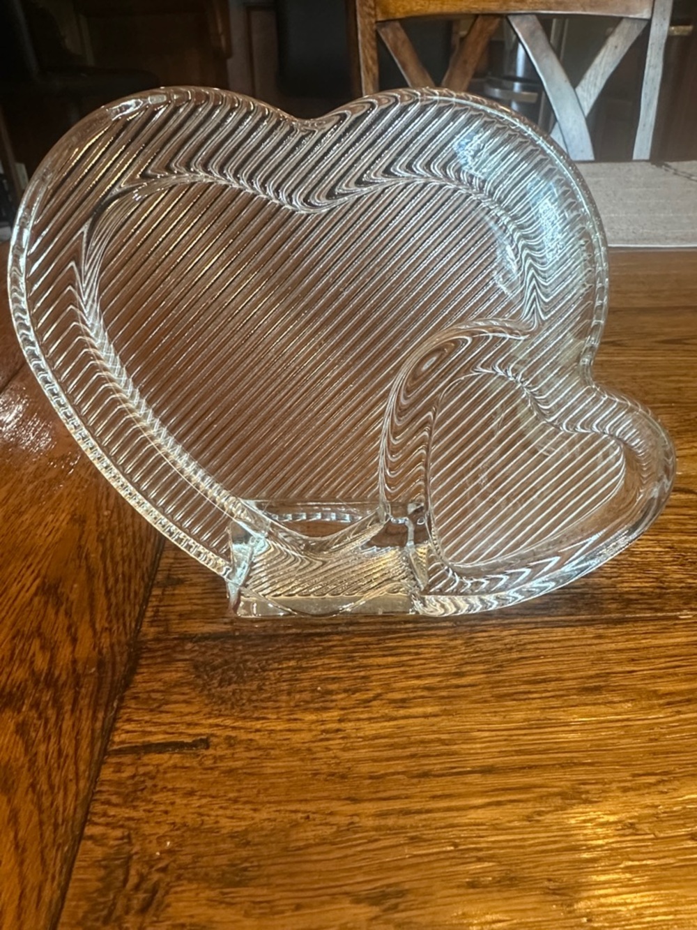 Vintage glass heart frame